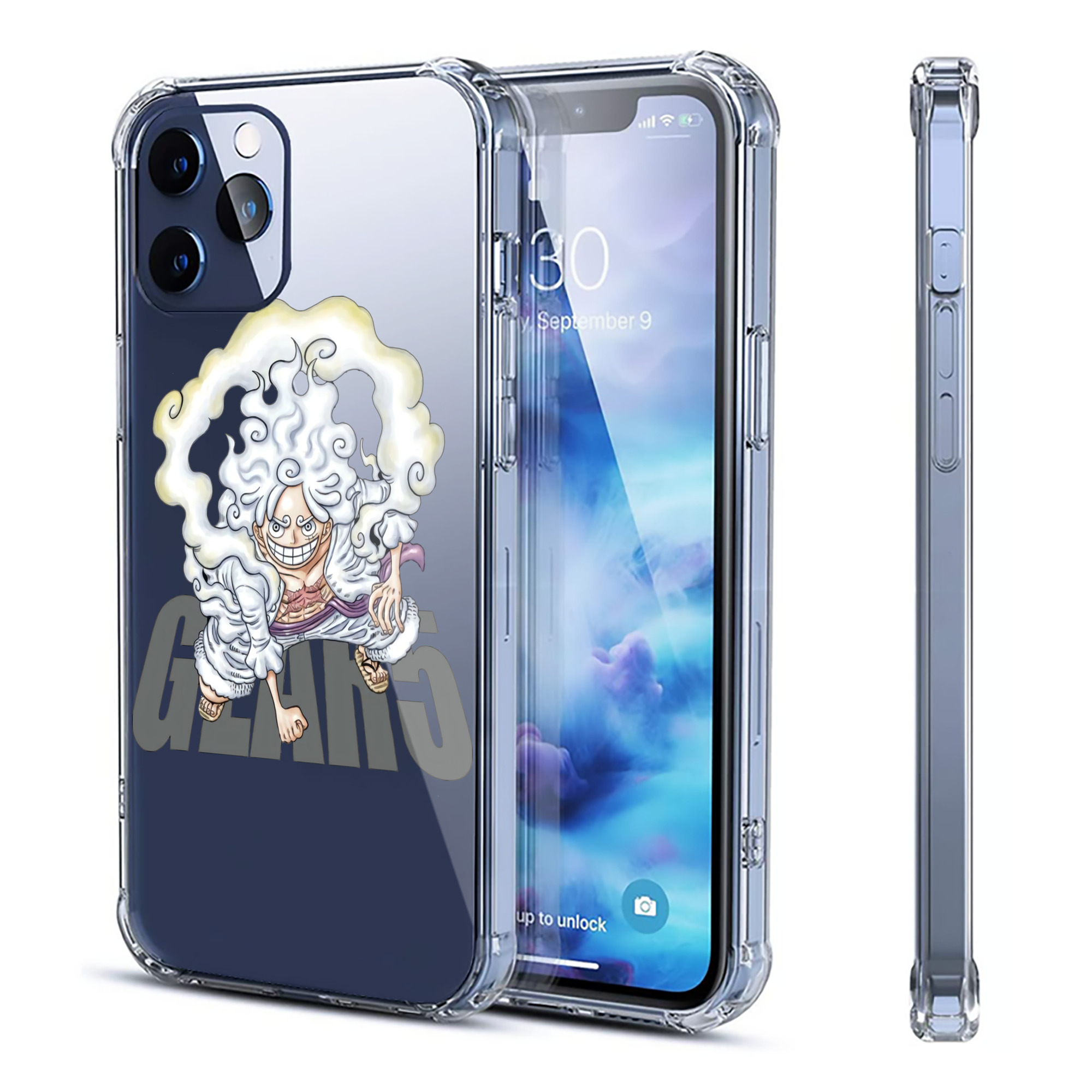 （画像用） ワンピース モンキー・D・ルフィ ONE PIECE Monkey D. Luffy 【iPhone 12シリーズ対応】透明スマホケース（クリアソフトケース）